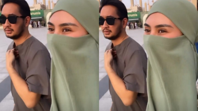 Umroh Bersama Jeje Govinda, Penampilan Syahnaz Auto Berubah jadi Ukhti-Ukhti Bercadar