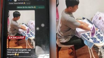 Viral Foto Brigadir J Menyetrika Seragam Sekolah Milik Anak Ferdy Sambo, Netizen Dibuat Geram: Itu Ajudan atau ART?