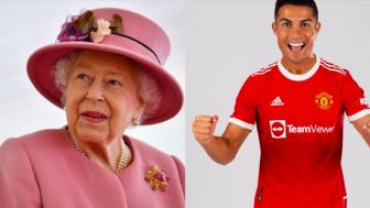 CEK FAKTA: Ratu Elizabeth Pernah Minta Cristiano Ronaldo Tandatangani Jersey Manchester United
