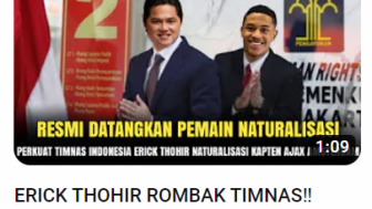 Cek Fakta: Erick Thohir Rombak Timnas!! Datangkan Kembali Kapten Ajax, Benarkah?