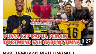 Cek Fakta: Pemain Borussia Dortmund Punya KTP Papua, Sah Gabung Timnas Indonesia, Benarkah?