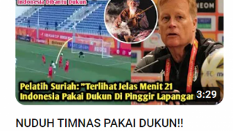 Cek Fakta: Pelatih Suriah Tuduh Timnas Indonesia U-20 Menang karena Pakai Dukun, Benarkah?