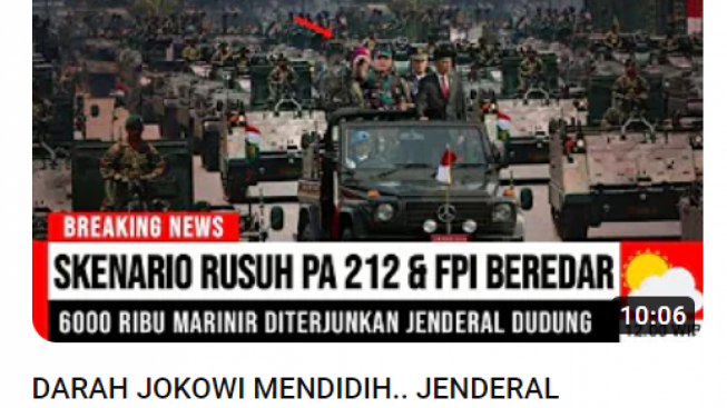 Cek Fakta: Darah Jokowi Mendidih! Jenderal Dudung Terjunkan Tank ke Petamburan, Benarkah?