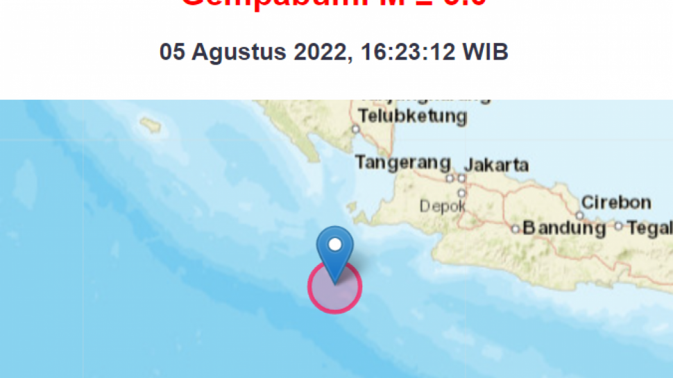 Gempa 5 1 Magnitudo Guncang Banten Ini Penjelasan Bmkg