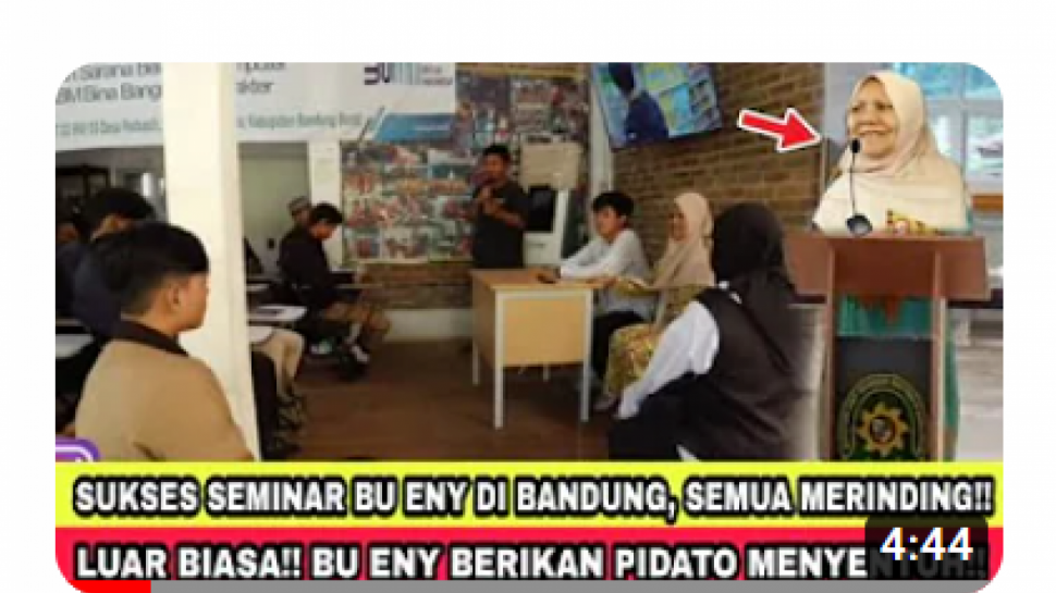 Cek Fakta Bikin Merinding Bu Eny Sampaikan Pidato Saat Seminar Di