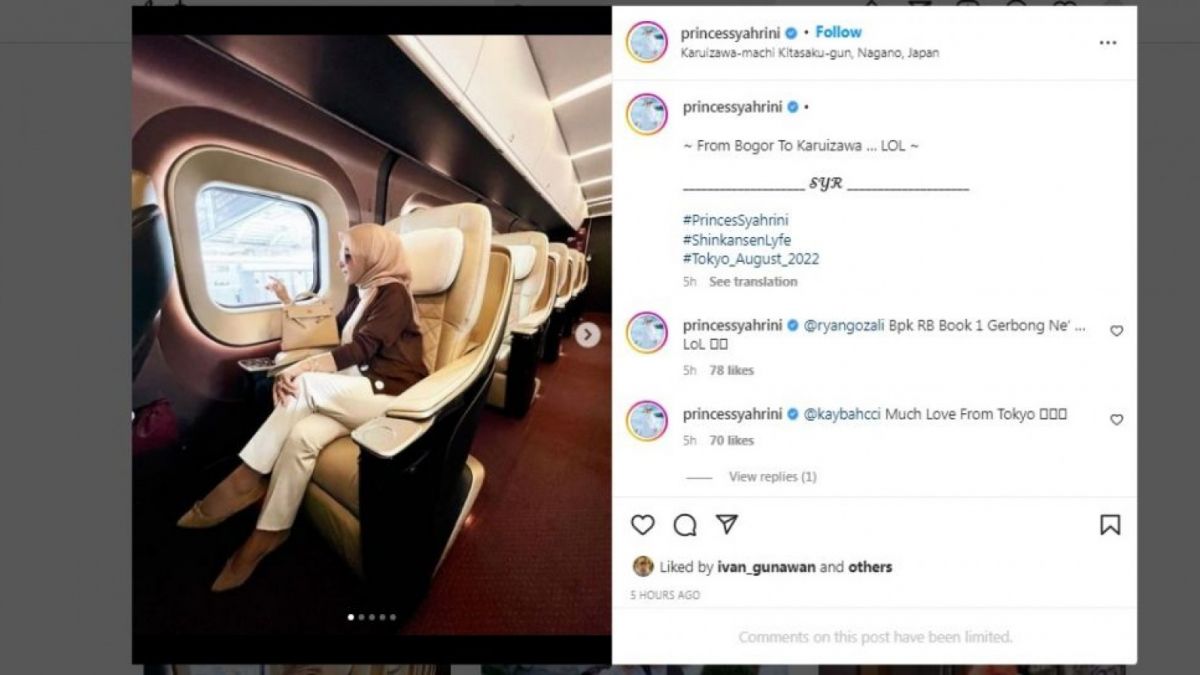 Unggahan Syahrini [Instagram] [Tangkapan Layar Instagram - Foto Istimewa]