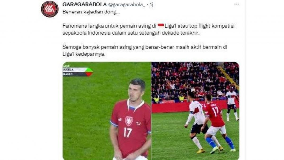 Pemain belakang Ondrej Kudela saat membala negara Republik Ceko melawan Portugal, ketika menjegal langkah Cristiano Ronaldo di UEFA Nations League 2022. [Foto Istimewa / Tangkapan Layar]