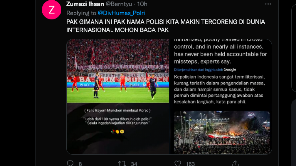 Komentar warganet di Twitter [Foto Istimewa / Tangkapan Layar]