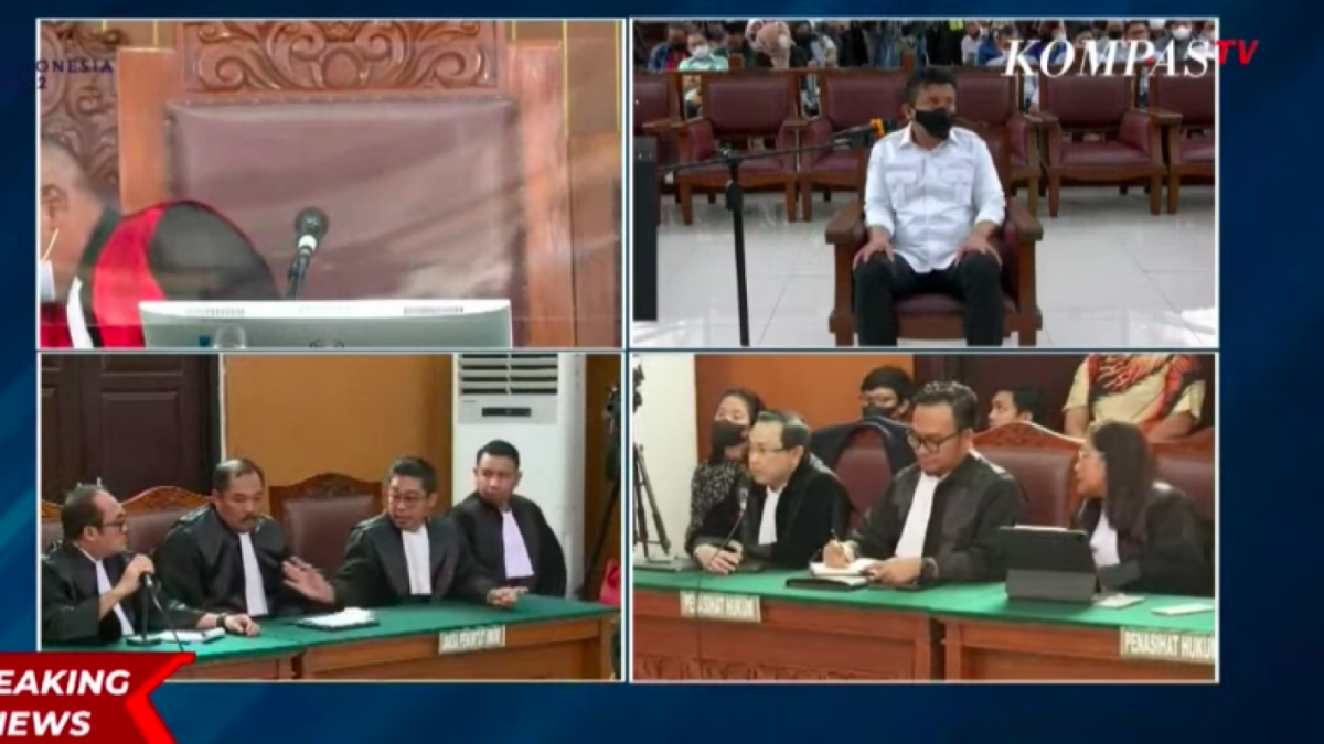 Sidang Ferdy Sambo [Foto tangkapan layar Kompas TV]