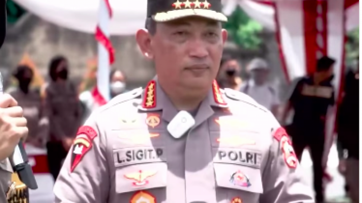 Kapolri Jenderal Listyo Sigit Prabowo ketika sosialisasi pengamanan KTT G20 di Bali [Foto: Instagram Pak Bhabin]