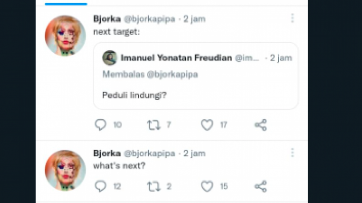 Cuitan Bjorka yang menyebut target peretas berikutnya adalah Peduli Lindungi usai diduga membocorkan data pengguna My Pertamina [Foto Tangkapan Layar Twitter]