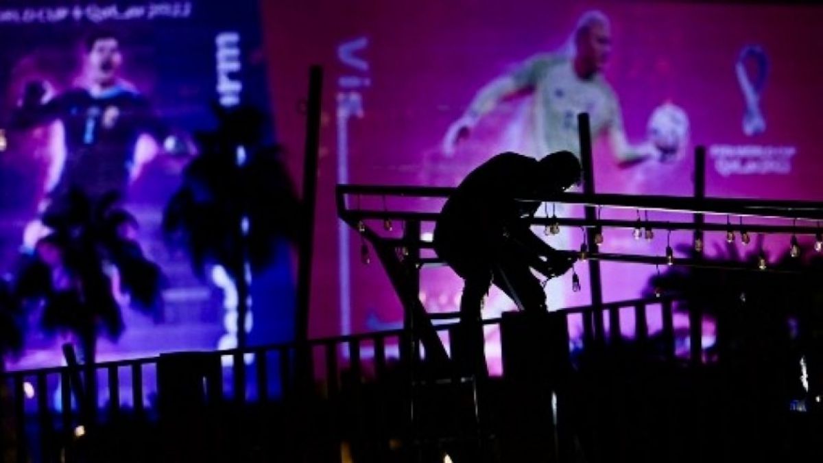 Persiapan menjelang Piala Dunia 2022 Qatar [Foto: Suara.com / AFP]