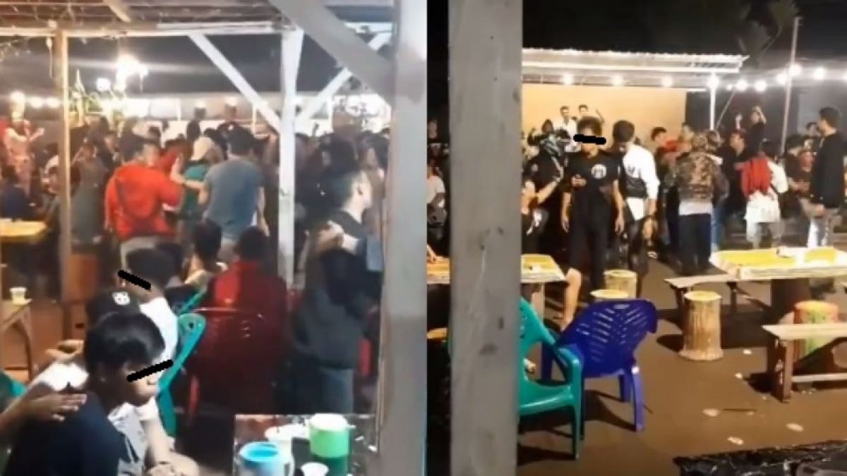 Video rombongan pria di kafe. (Instagram/kabarnegri)