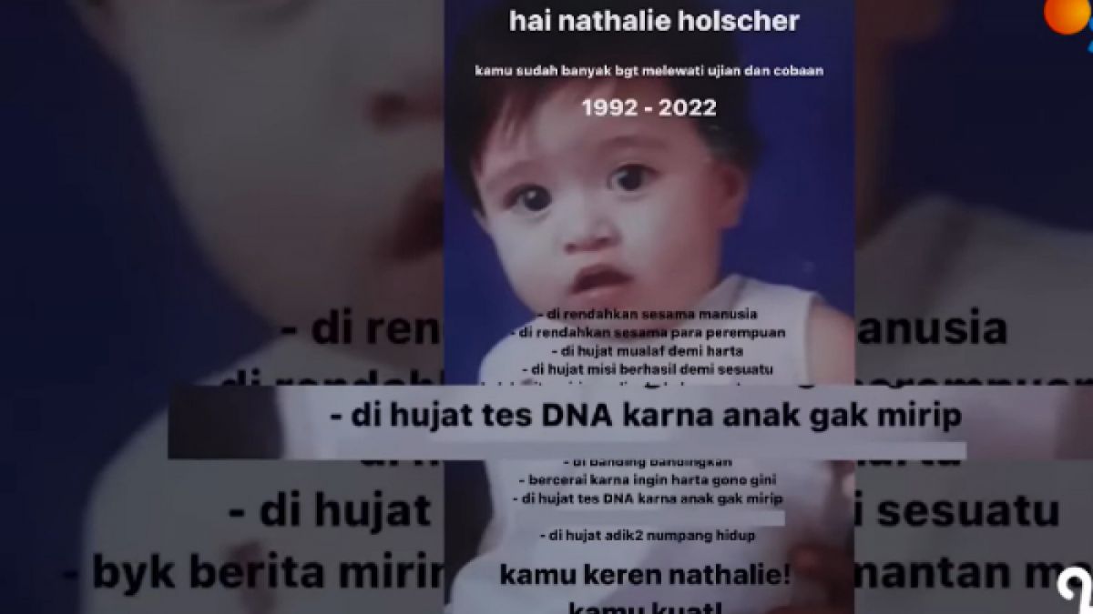 Nathalie Holscher menanggapi isu mirip yang menerpa dirinya [YouTube SCTV]