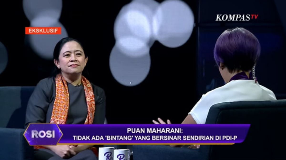 Puan Maharani menjawab pertanyaan tentang hubungannya dengan Ganjar Pranowo [Foto: Youtube KOMPASTV]