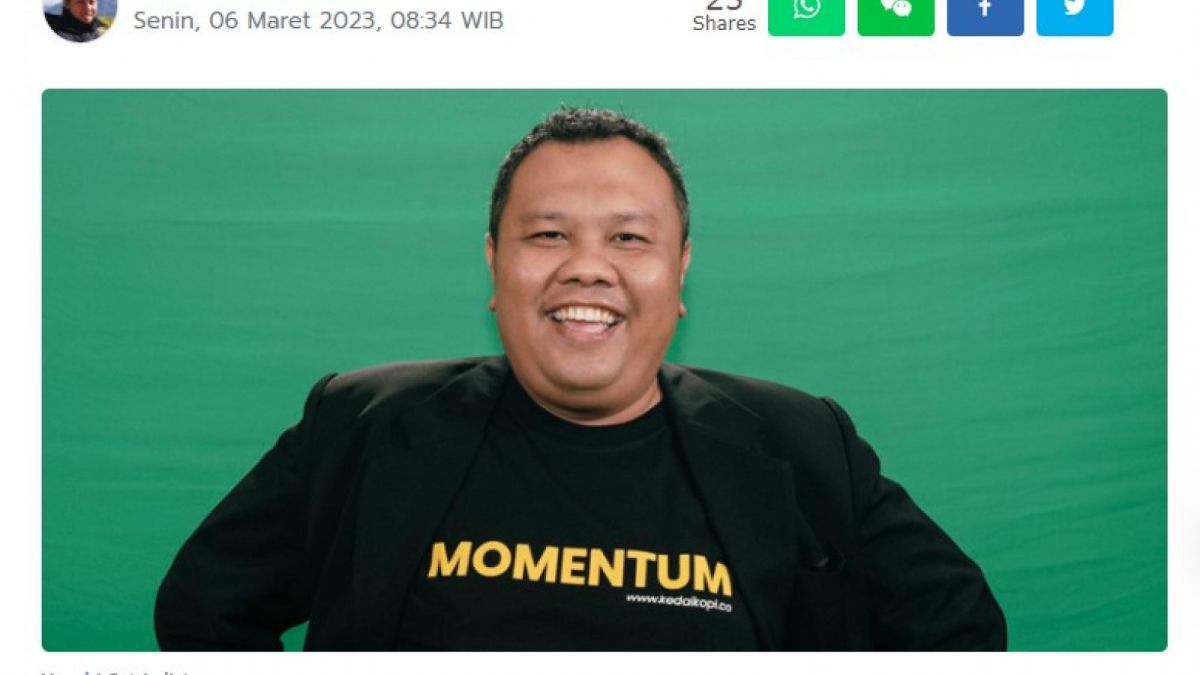 Artikel rmol.id dengan judul 'Dirut dan Komut Pertamina Belum Dipecat, Erick Tak Mau Sakiti Hati Jokowi', Senin (6/3/2023). [Tangkapan layar rmol.id.]