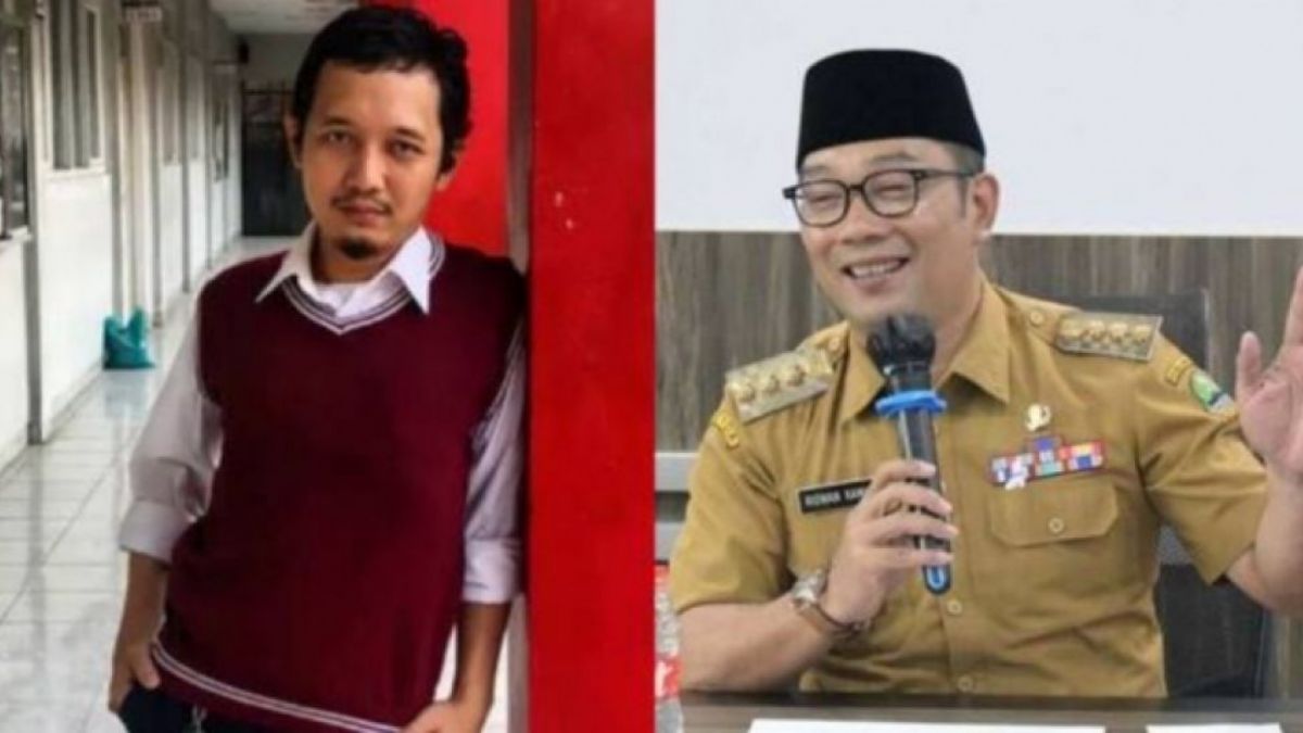 Dinilai kritikan dari Muhammad Sabil kepada Ridwan Kamil tidak sopan, membuat dirinya dipecat jadi tenaga pengajar SMK Cirebon. RK pun singgung soal menyampaikan kritijk. [Foto: Kolase Foto Instagram]