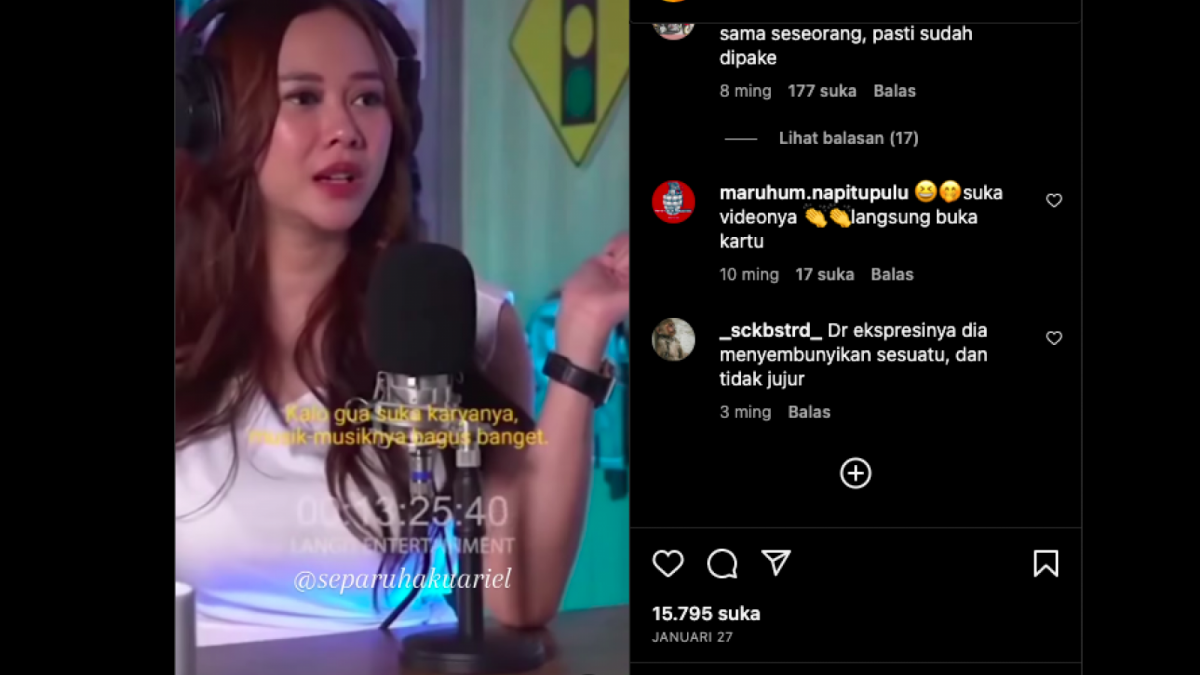 Aura Kasih memberikan pengakuan tentang dirinya dan sosok Ariel NOAH. Termasuk soal video yang dulu sempat ramai dirumorkan. [Foto: Instagram]
