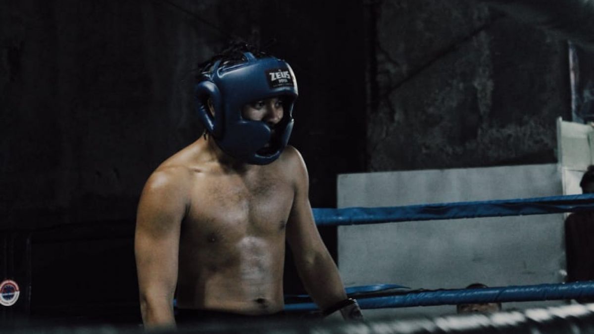 Fahri Berian saat sedang dalam ring berjuang mendapatkan juara [Istimewa]