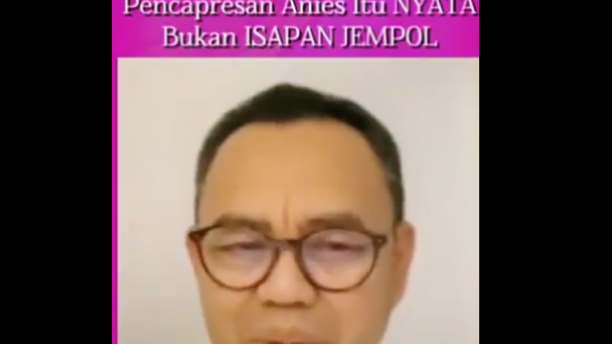 Tangkapan layar video yang diunggah ulang berisi upaya penjegalan Anies Baswedan [Twitter]