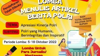 Polri Bikin Lomba Tulisan, Tema Humanis Bikin Jempol Warganet Gatal: Gimana Pak Nama Polri Tercoreng di Dunia