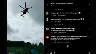 Netizen Kecam Helicopter Lempar Bantuan untuk Korban Gempa Cianjur, Tenda Pengungsi Terbawa Terbang