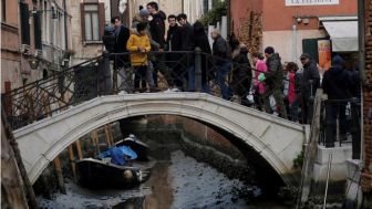 Kekeringan Musim Dingin Mengancam Italia dan Venesia Mengalami Air Surut yang Tidak Biasa