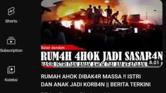 CEK FAKTA: Rumah Ahok Dibakar Massa Warga Plumpang, Istri dan Anak Jadi Korban