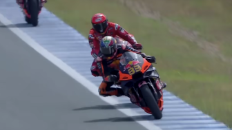 MotoGP Spanyol, Bagnaia Buktikan Kemampuannya, Oliveira Kembali Ditabrak