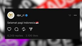 DPR RI Main Threads, Langsung Dapat Nyinyir Netizen, Si Paling Selamat Pagi Taunya Siang Tidur