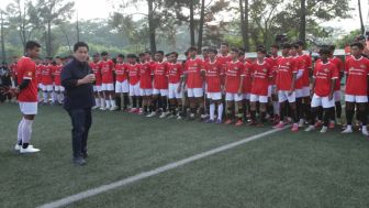 Erick Thohir Sampaikan Motivasi Pembakar Bara Api untuk Pemain Seleksi, Apa Katanya?