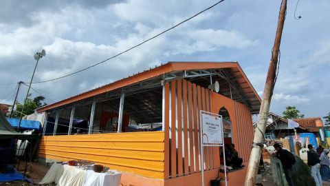 2 Masjid Semi Permanen di Cugenang Dibangun Pasca Gempa Cianjur, Pemulihan Terus Digenjot