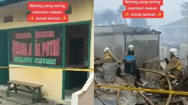 Hikmah Sedekah Jumat, Api Enggan Melahap Warteg Pesona Dua Putri