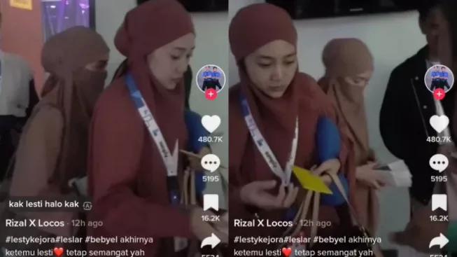 Beredar Video Lesti Kejora Pakai Cadar di Bandara Mau Berangkat Umroh, Wajah Ayahnya Terlihat Jelas