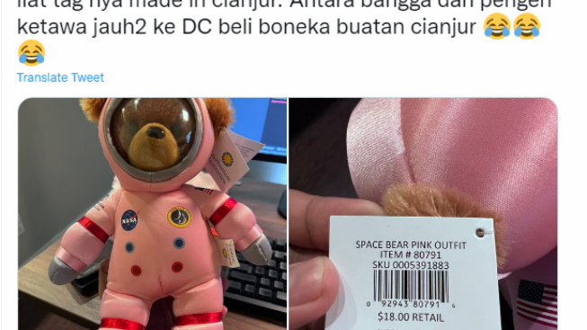 Beli Souvenir di Amerika, Warga Indonesia Dibuat Ketawa Karena Buatan Cianjur