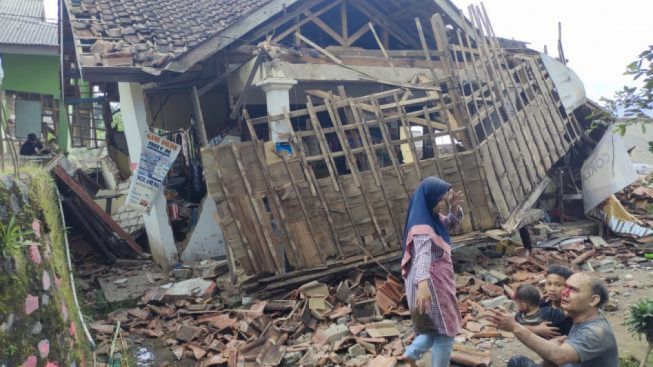 Kondisi Terkini Cianjur Pasca Gempa Bumi, Korban Tewas Kini 56 Orang