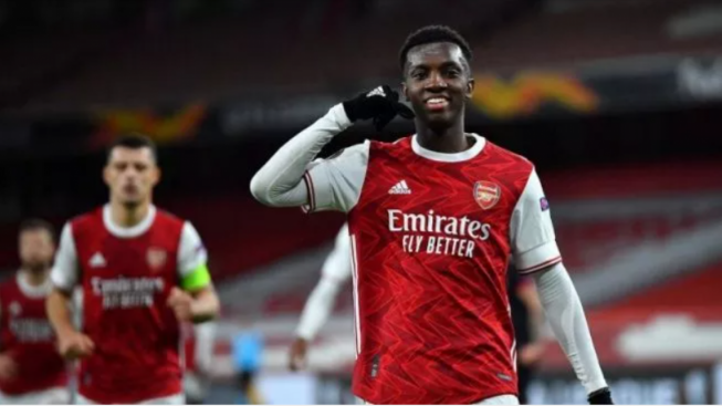 Gabjes Cedera, Mikel Arteta Tak Perlu Mencari Striker Baru, Eddie Nketiah Solusinya