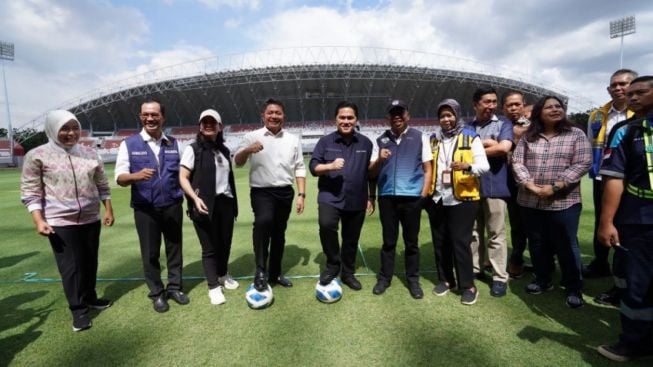 Jelang Piala Dunia U-20 2023, Erick Thohir Nyatakan Stadion Jakabaring Hampir Siap