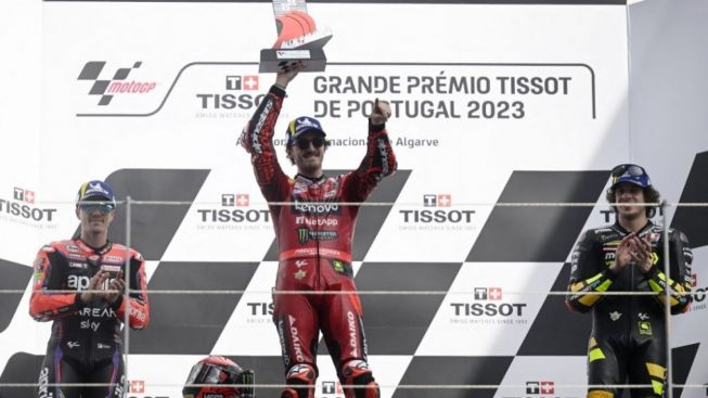 Marc Marquez Penyebab Miguel Oliviera Keluar, Lesatan Francesco Bagnaia Antar Jadi Raja MotoGP Portugal 2023