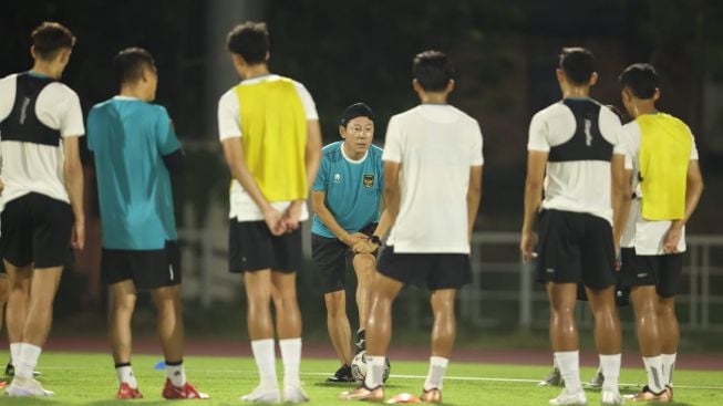 Jelang FIFA Matchday Lawan Palestina, Shin Tae Yong Berikan Pesan kepada Striker Timnas Indonesia