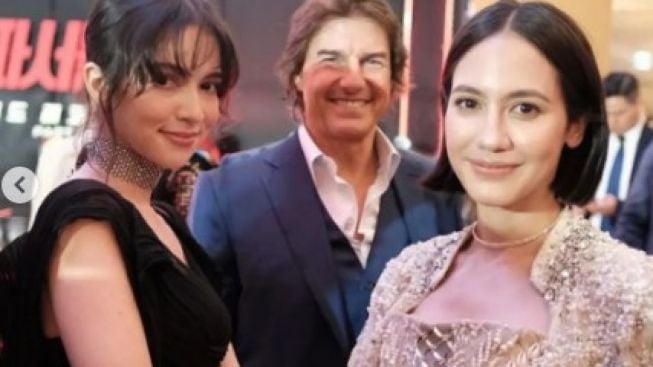 Momen Pevita Pearce Bersama Tom Cruise di Premiere Film Mission Impossible 7