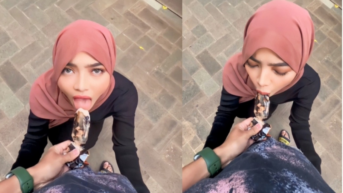 Oklin Fia Jilat Eskrim [Tiktok/@nadiaalexa2] [Tiktok/@nadiaalexa2]