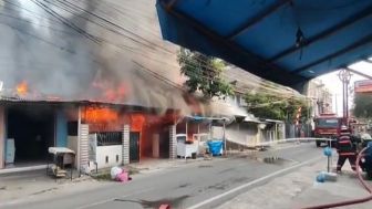 Kebakaran Jalan Japaris Medan, 6 Rumah Ludes Dilahap Api