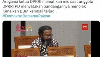 Kembali Terjadi, Tak Setuju Harga BBM Naik Mikrofon Anggota Fraksi Demokrat Mendadak Mati