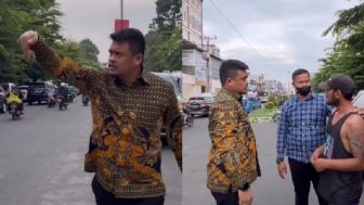 Lihat Bobby Nasution 'Sikat' Jukir Liar yang Bikin Jalanan Medan Semerawut: Kau Preman Sini? Hah