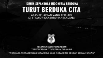 Foto Profil Klub Bola di Indonesia Berubah Jadi Hitam: 'Tak Ada Sepak bola yang Seharga Nyawa'