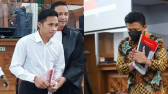 Beda Penampilan Bharada E dan Ferdy Sambo Saat Hadiri Sidang, Bharada E Tanpa Masker Hingga Sesekali Tersenyum