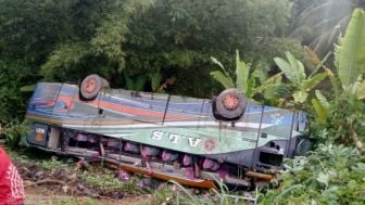 Kronologi Bus Rombongan Santri Masuk Jurang di Tapsel Sumut, 1 Orang Tewas