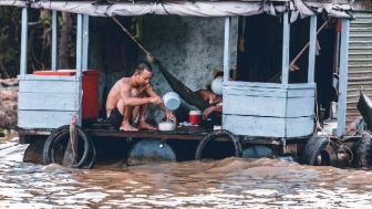 Kecamatan Medan Belawan Diterjang Banjir Rob, Ketinggian Mencapai 50 Cm