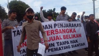 Aliansi Mahasiswa Bersatu Demo Polda Sumut, Ini Tuntutannya